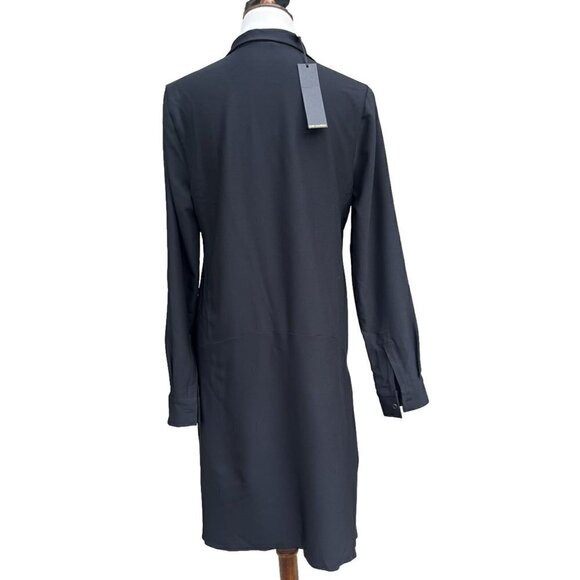 Kobi Halperin Women's Karina Black Button Down Cocktail and Party Dress Size 8 - Picture 2 of 14